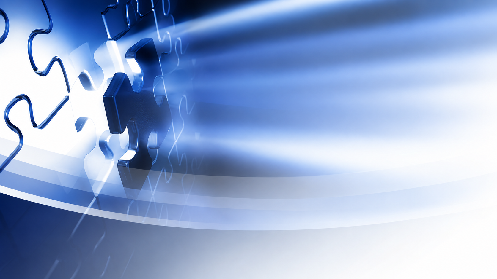 Glossy Blue Puzzle Technology Background